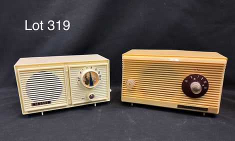 Pair of Vintage Japanese Tube Table Radios