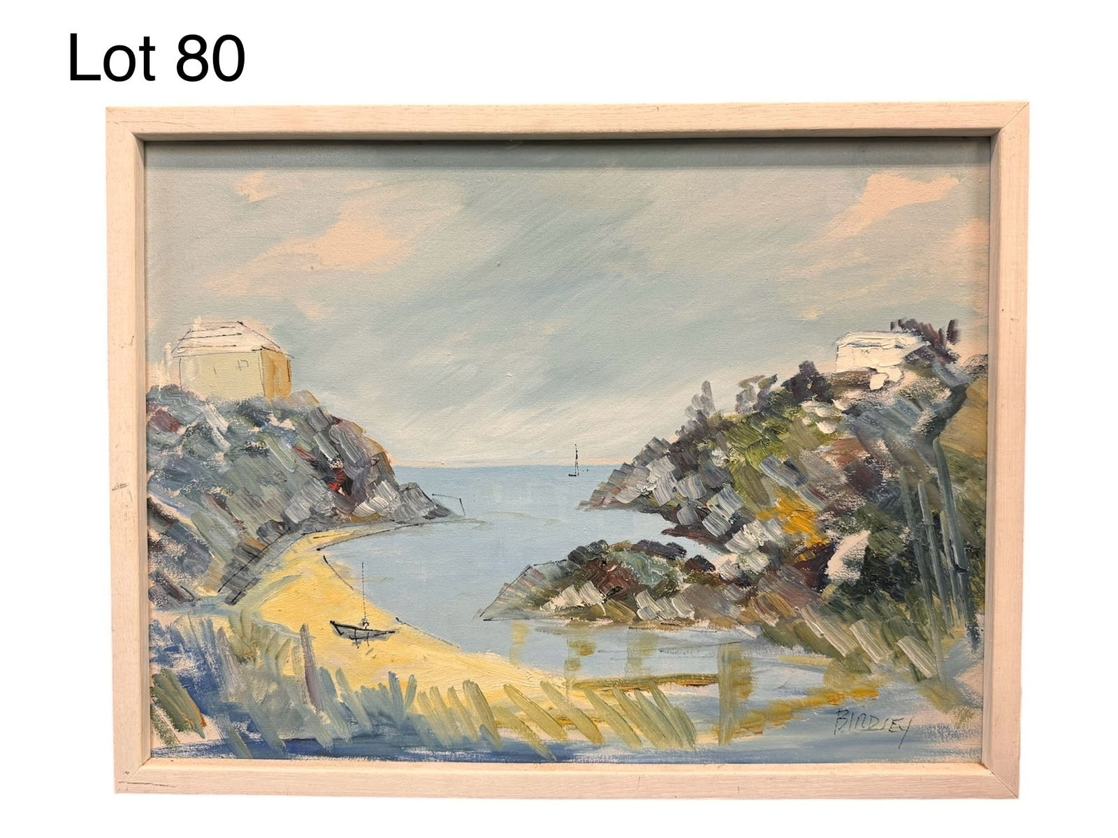 Oil on Canvas Coastal Scene by Alfred Birdsey (1912-1996) (1 of 7)