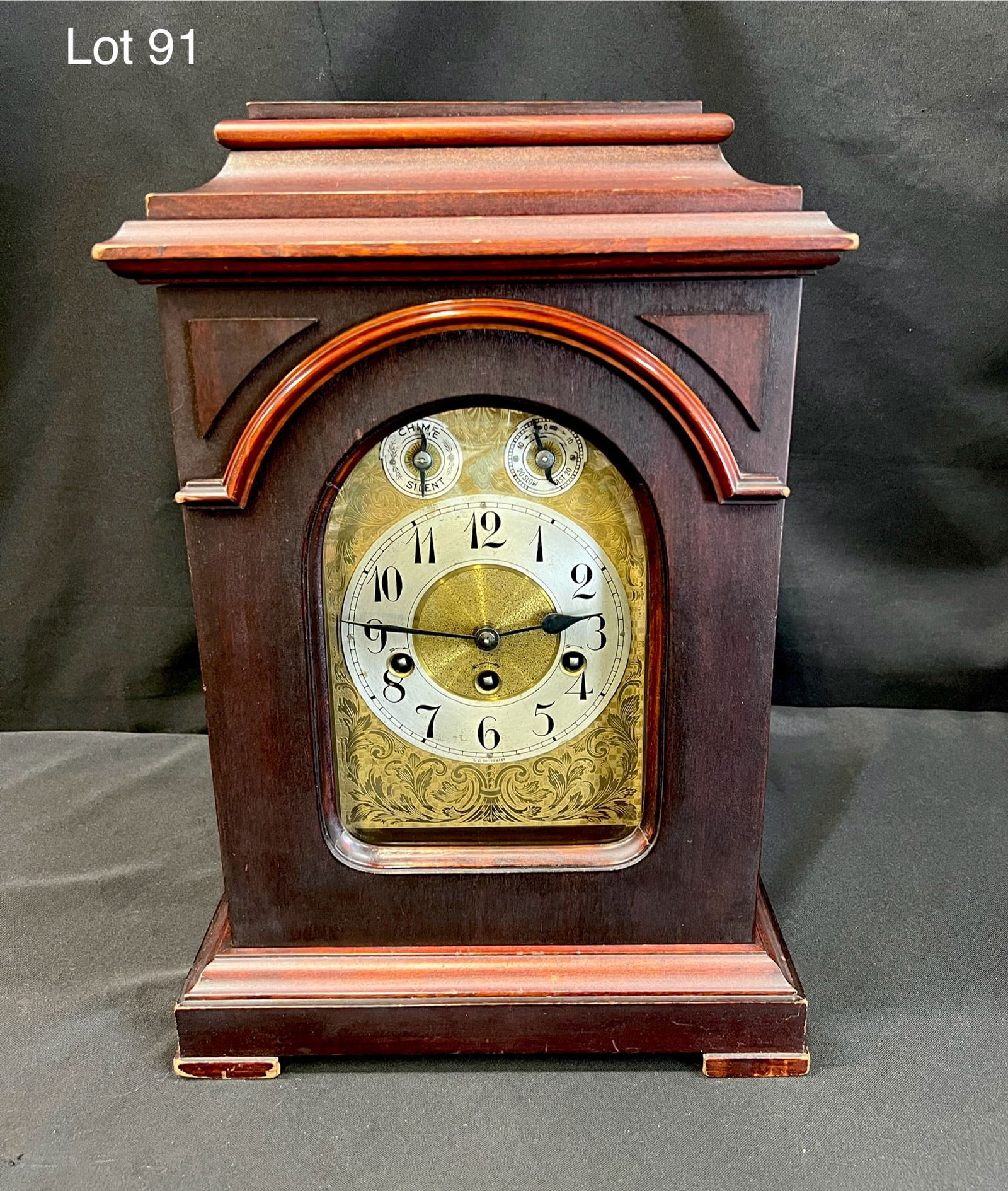Antique K.C. Co. Germany Mantel Clock (1 of 9)