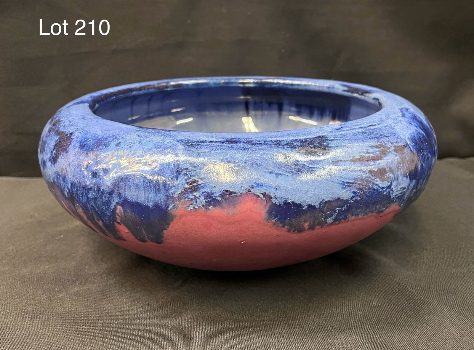 Flambe Glaze Fulper Centerpiece Bowl (1 of 6)