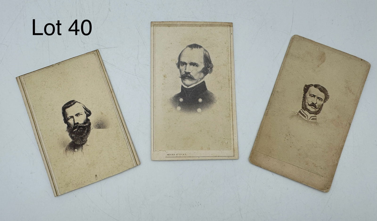 Trio of Carte de Visite Of Confederate Officers (1 of 5)