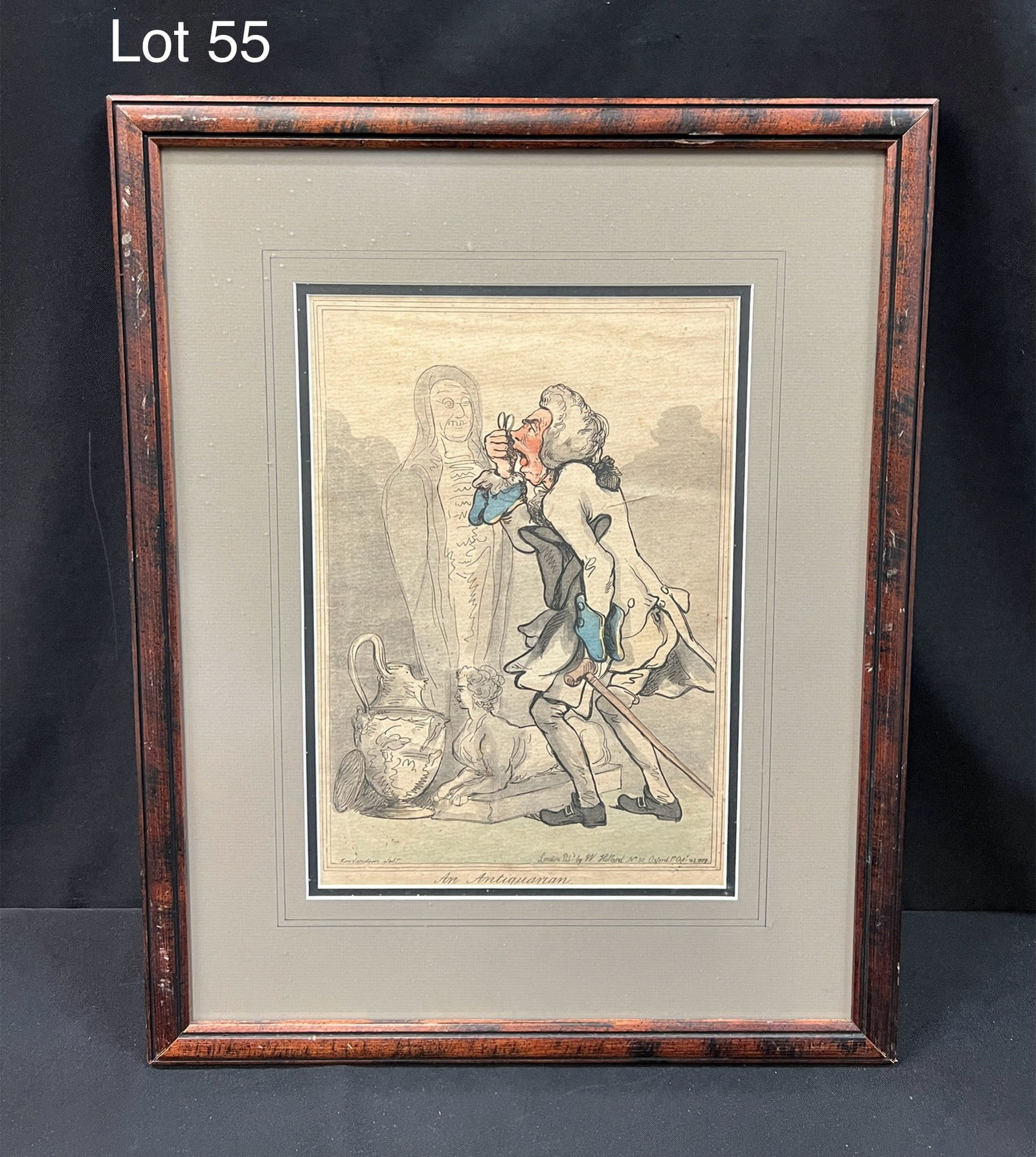 Framed Print of "An Antiquarian" by Thomas Rowlandson (1 of 6)