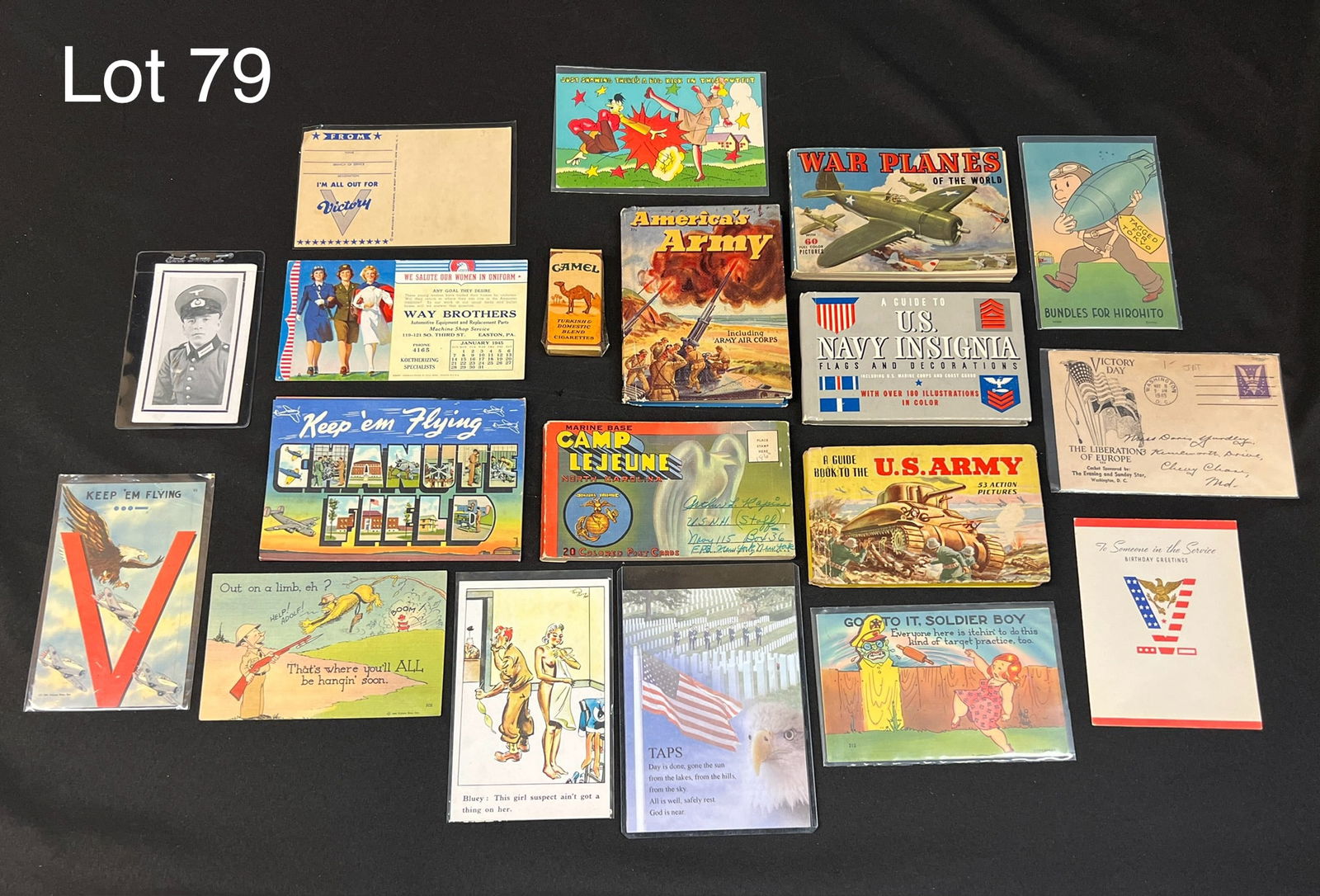 Collection Of WWII Booklets, Postcards, Calendar And More (1 of 18)