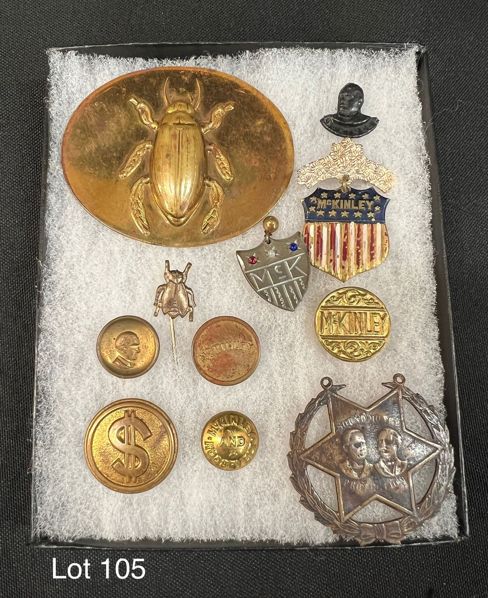 President William McKinley, 11 Campaign Pins and Badges (1 of 7)
