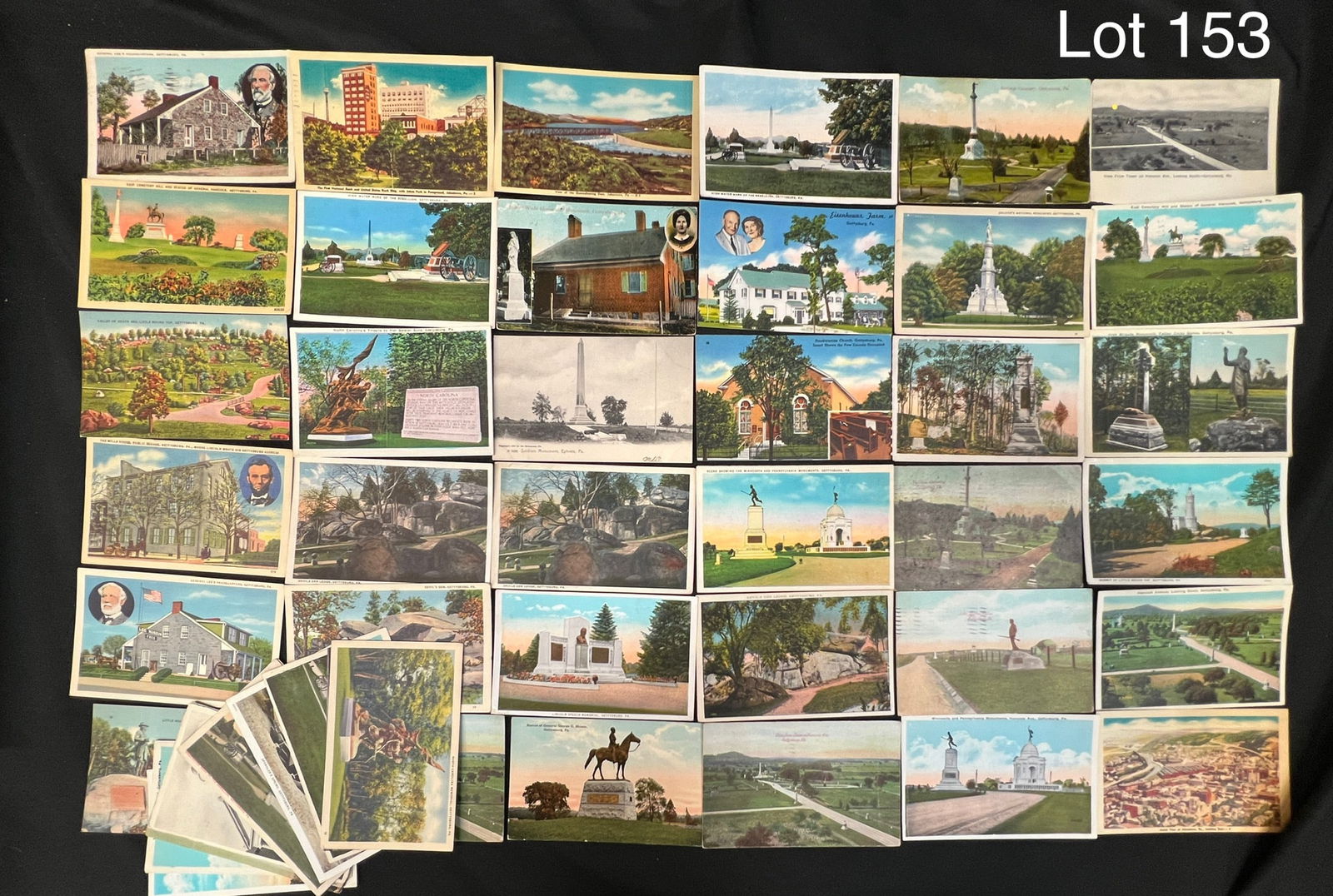 Collection of Early - Mid 20th Century Gettysburg, Pa Postcards (1 of 13)