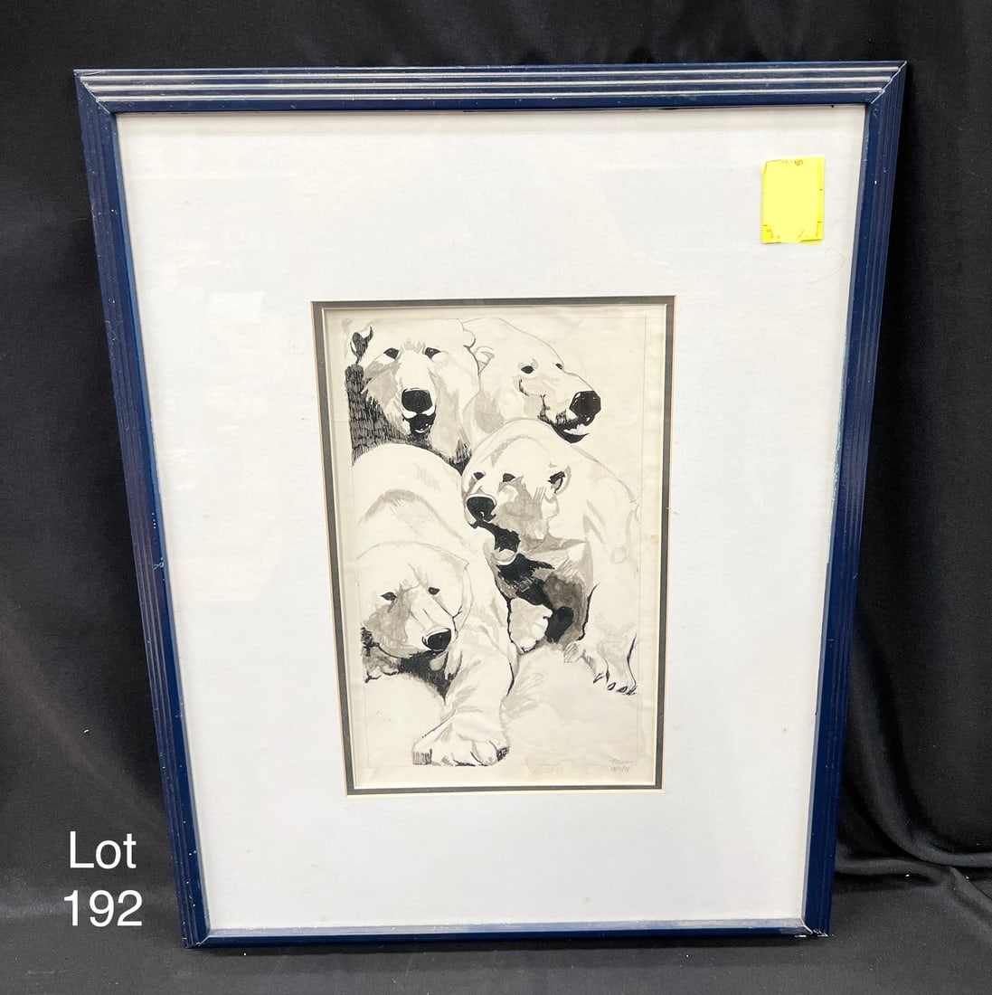 Phil LaSorda, Pen and Ink Drawing of Polar Bears (1 of 4)