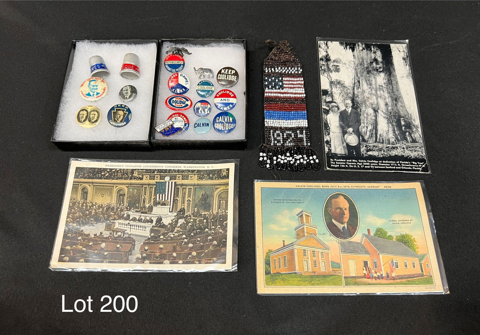 Lot of 23 Calvin Coolidge Campaign Pieces (1 of 6)