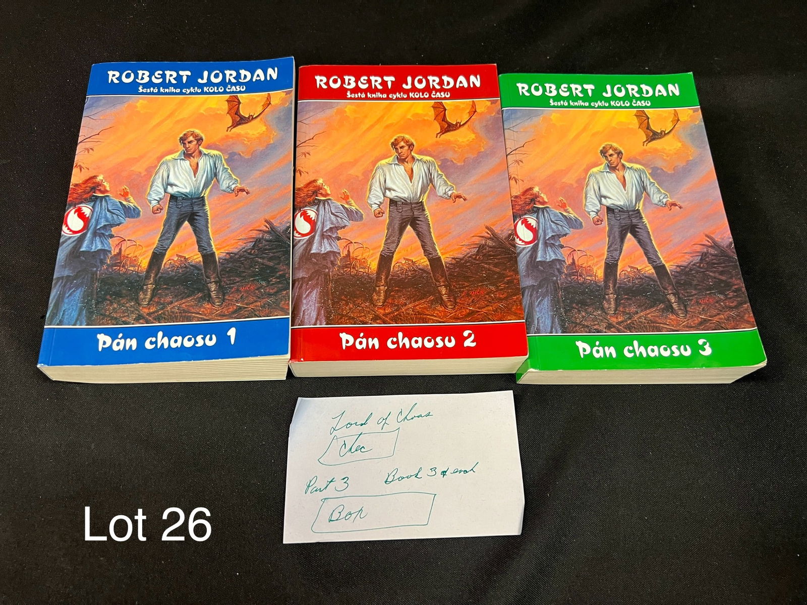 Czech Edition 'Lord of Chaos' Books #1-3 w/ Note From Robert Jordan (1 of 6)