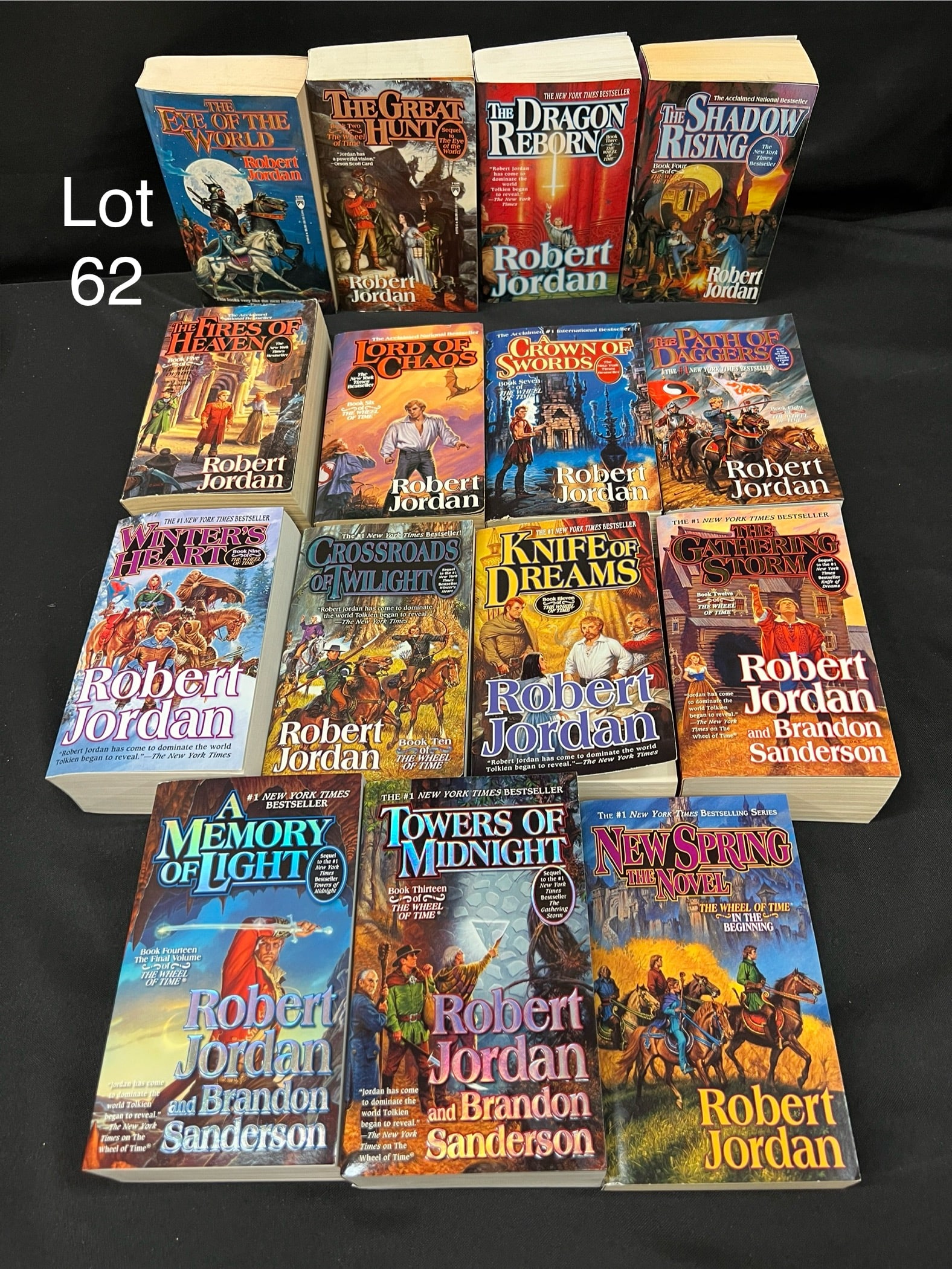 Complete Set of Robert Jordan's 'The Wheel of Time' Paperback Series Including Some First Editions (1 of 9)