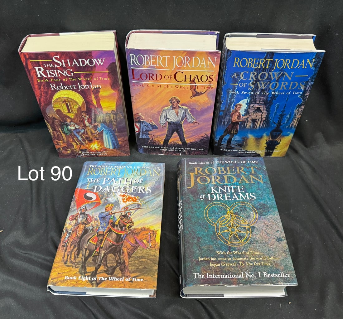Lot of UK (Orbit) Hardcover Robert Jordan 'The Wheel of Time' Books (1 of 10)