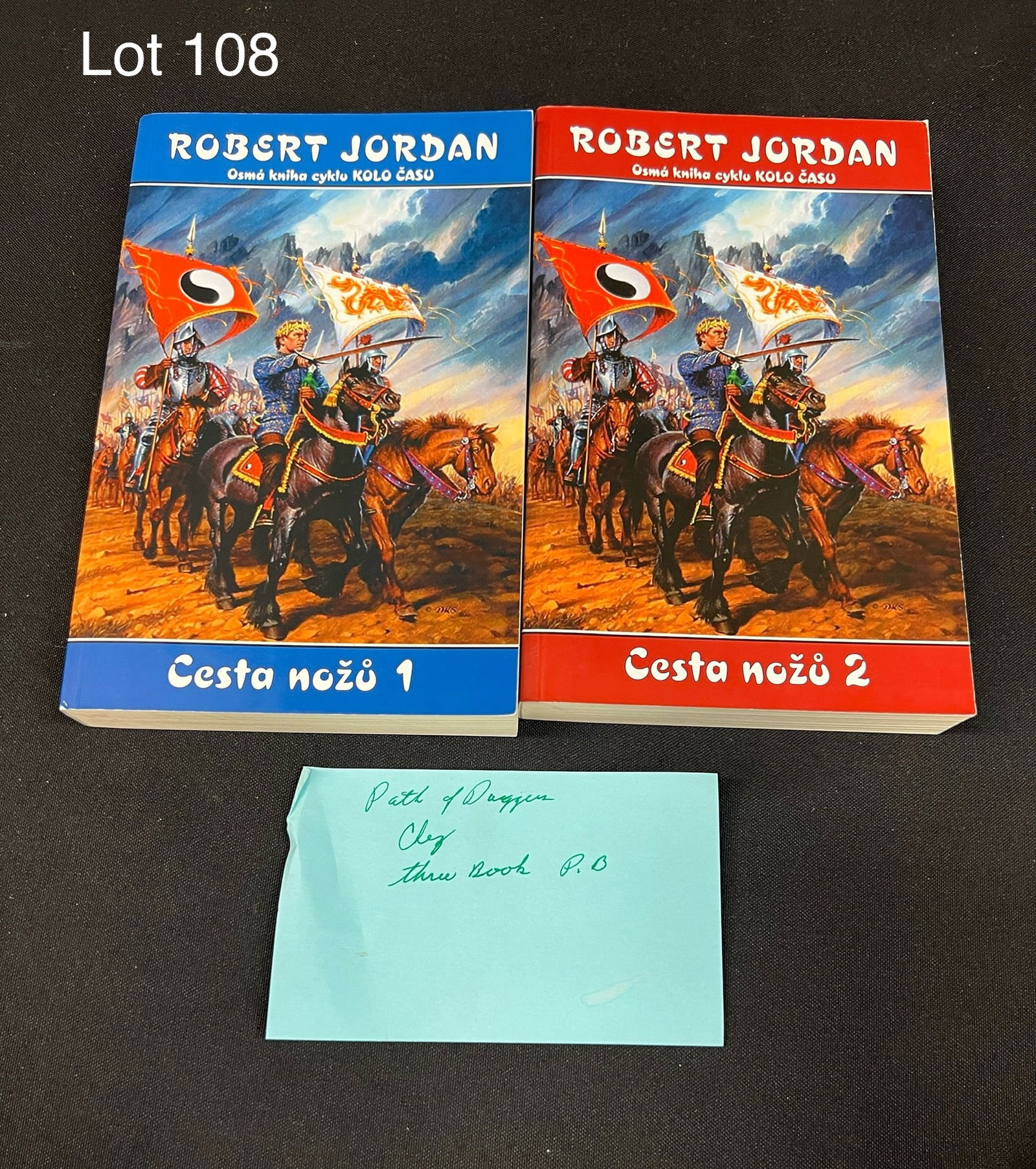 Czech Edition 'The Path of Daggers' Books #1-2 w/ Note From Robert Jordan (1 of 5)