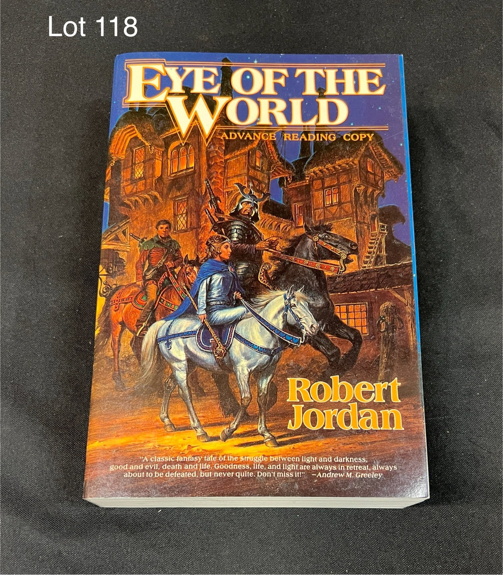 Advanced Reading Copy of 'Eye of the World': An advanced reading copy of 'Eye of the World' by Robert Jordan. This is the first book in 'The Wheel of Time' Series. This paperback advanced readers copy was released just prior to the hardcover in 