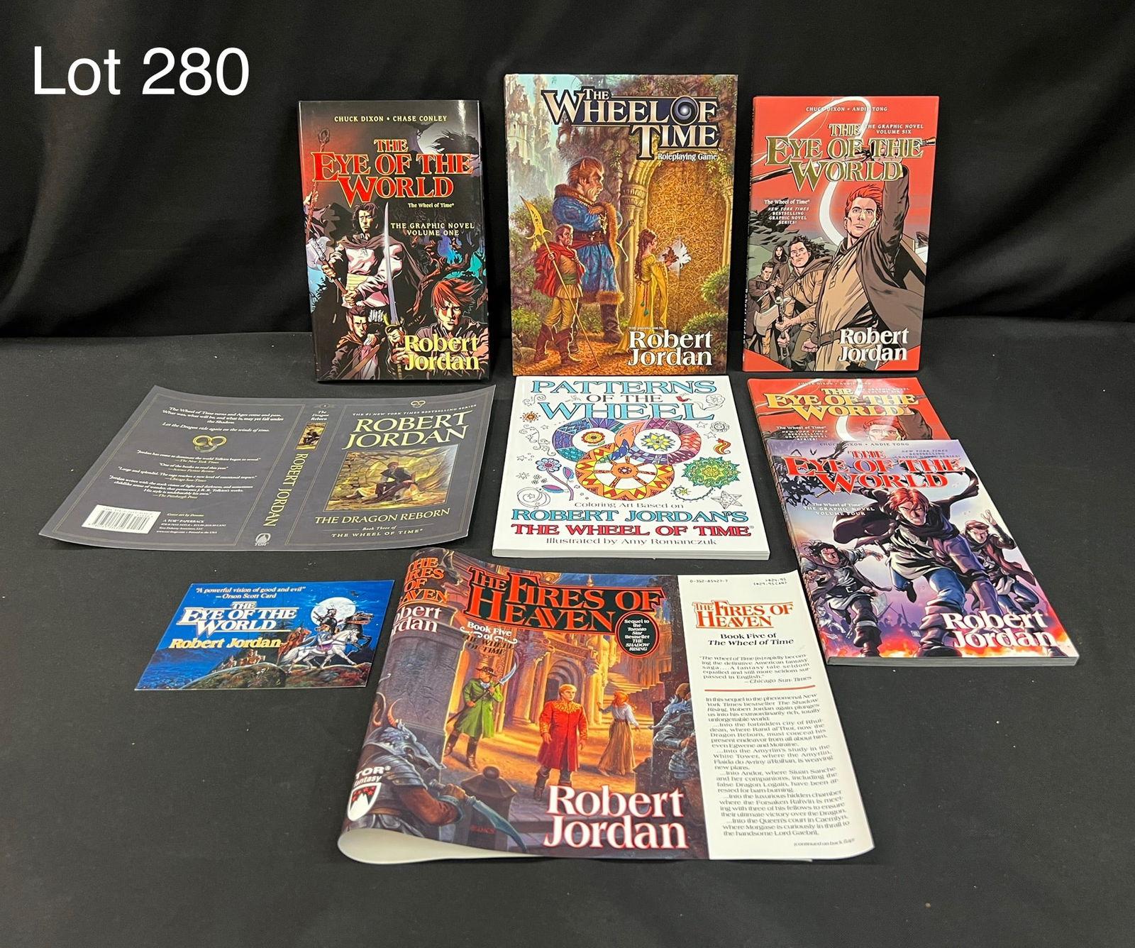 Variety of 'The Wheel of Time' Related Books and Memorabilia Including Graphic Novels (1 of 12)
