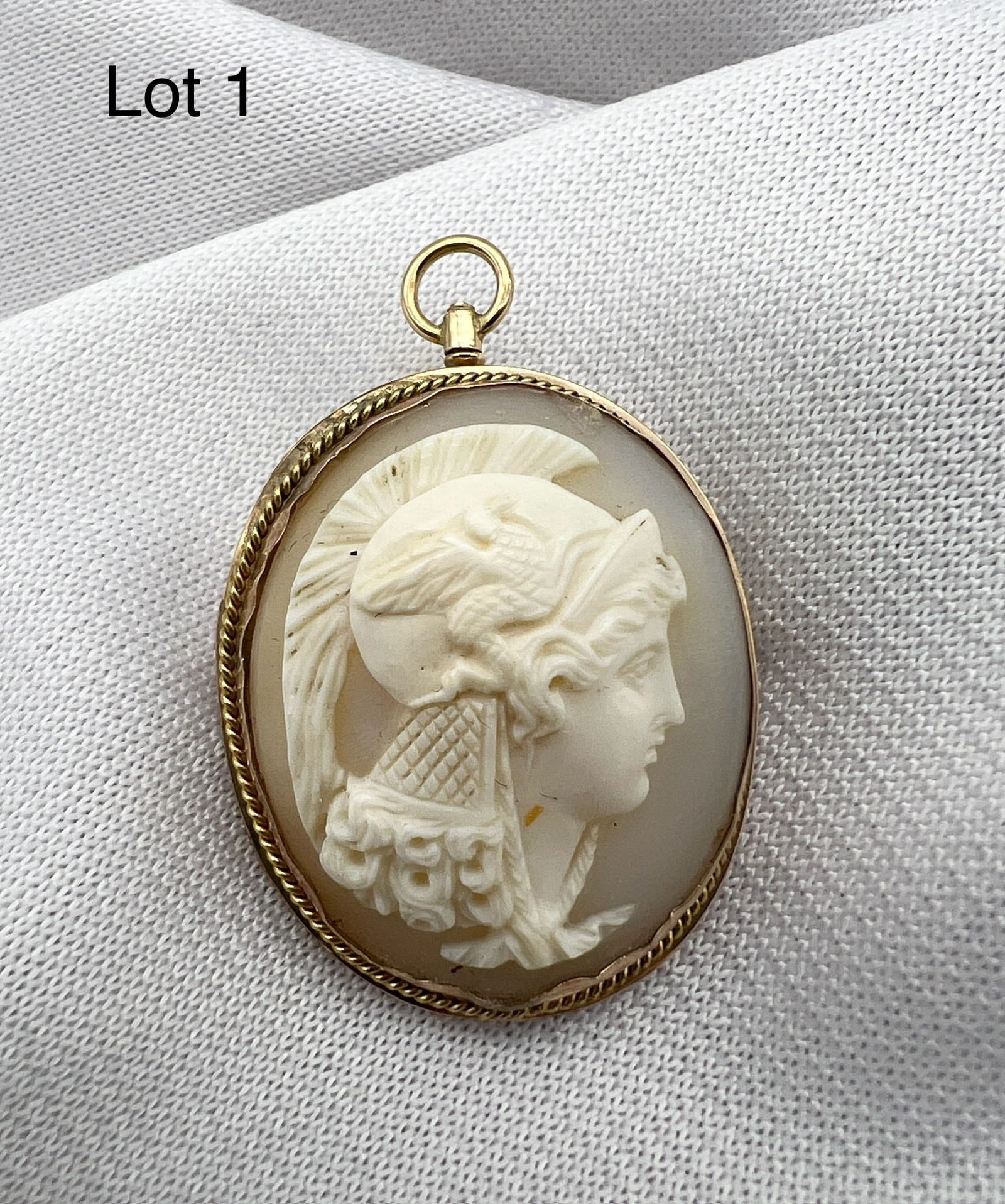 10Kt Yellow Gold Cameo Brooch