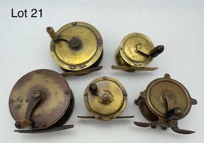 Lot of Antique Fishing Reels