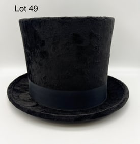 Antique Beaver Fur Top Hat