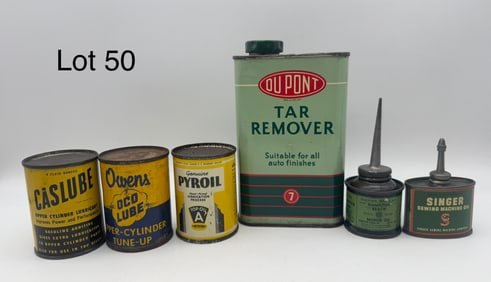 Mixed Lot of Vintage Oil Cans