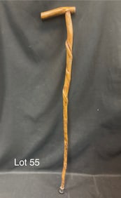 Natural Vine Wrapped Wood Cane