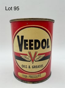 Unopened Vintage Veedol Oils & Greases Can