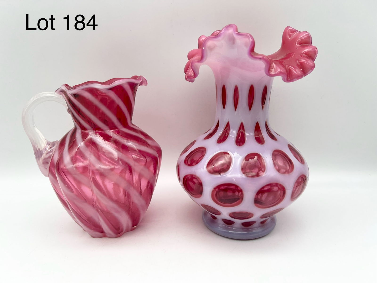 Duo of Fenton Cranberry Glass (1 of 4)