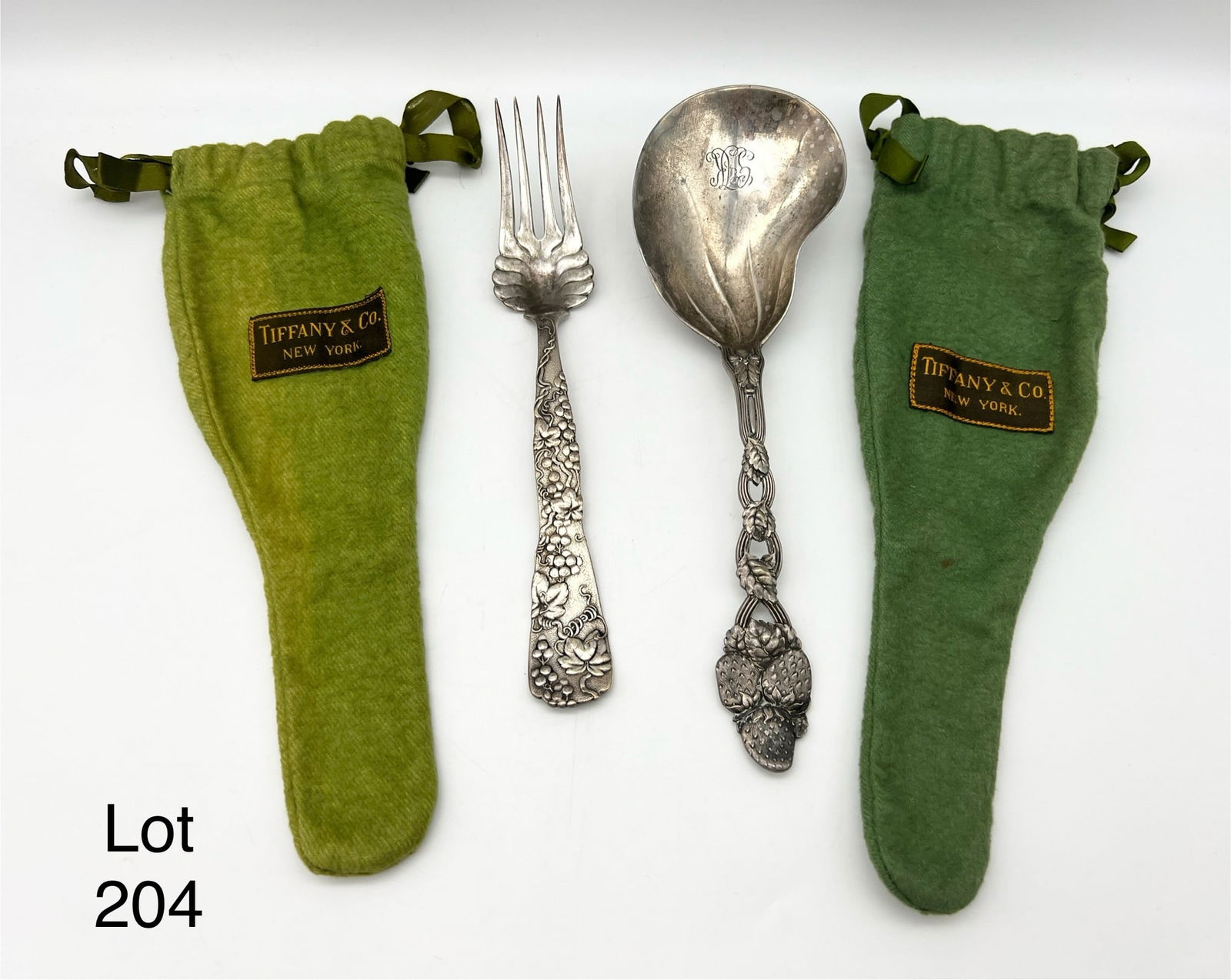 Tiffany & Co. Sterling Silver Meat Fork and Casserole Spoon (1 of 8)