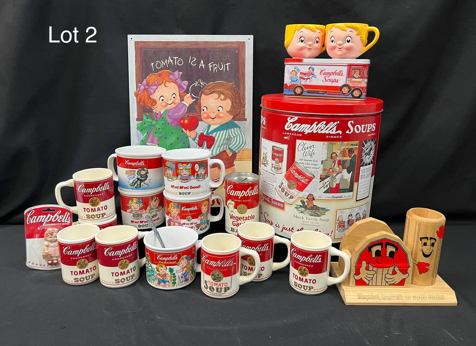 Lot of Campbell's Soup Collectibles Including Tins and Mugs (1 of 17)