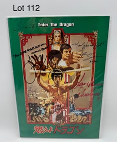 Japanese 'Enter The Dragon' Movie Program, Signed by the Cast