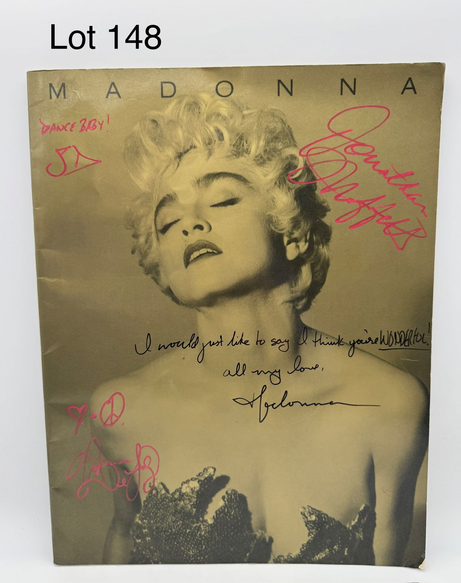 Signed Madonna 'Who's That Girl' 1987 World Tour Program (1 of 9)