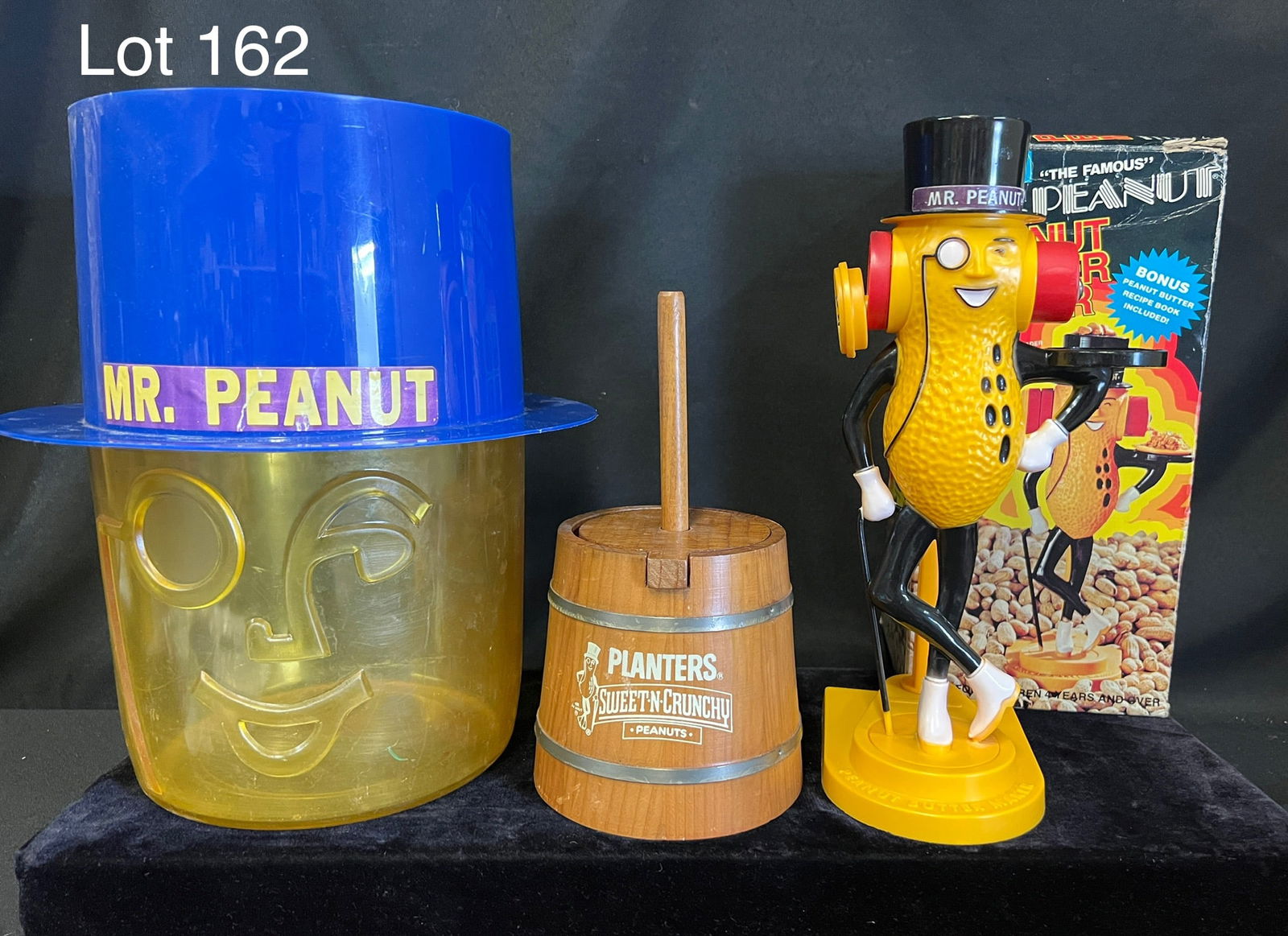 Trio of Vintage Planters Mr. Peanut Novelties Including Store Display Container (1 of 9)