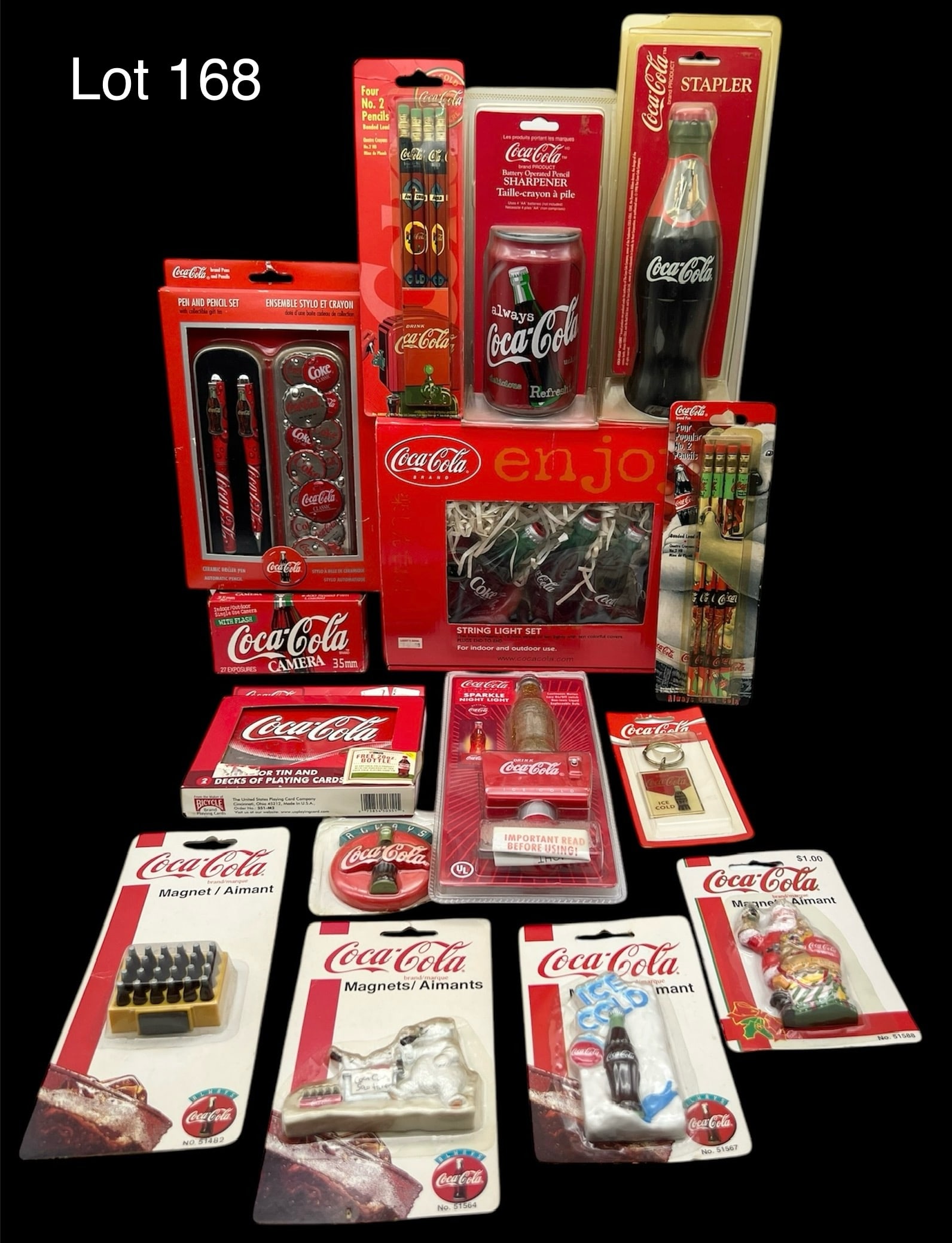 Collection of Coca-Cola Office/School Supplies and Decor (1 of 9)