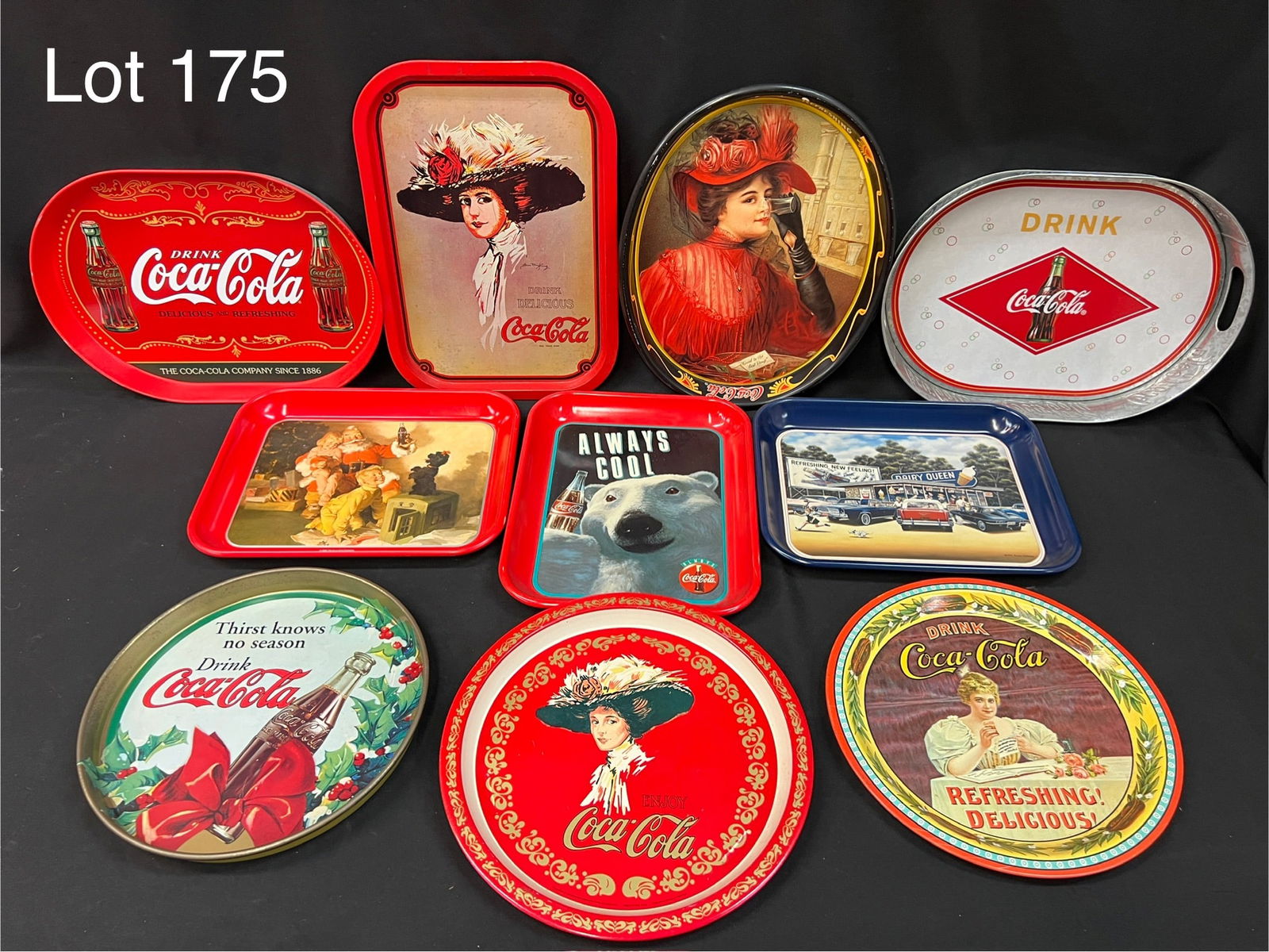 Collection of Vintage Coca-Cola Metal Trays (1 of 15)