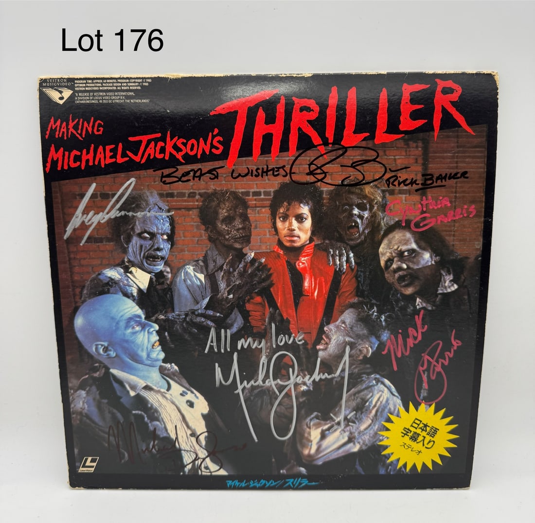 Signed 'Making Michael Jackson's Thriller' Laserdisc (1 of 8)