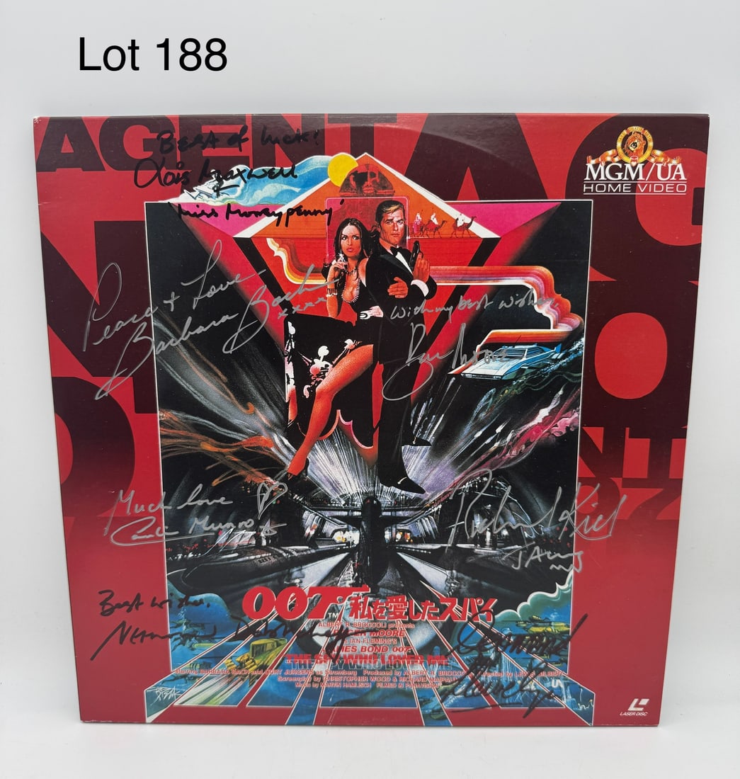 The Spy Who Loved Me' Laserdisc Signed by Roger Moore and Cast (1 of 16)