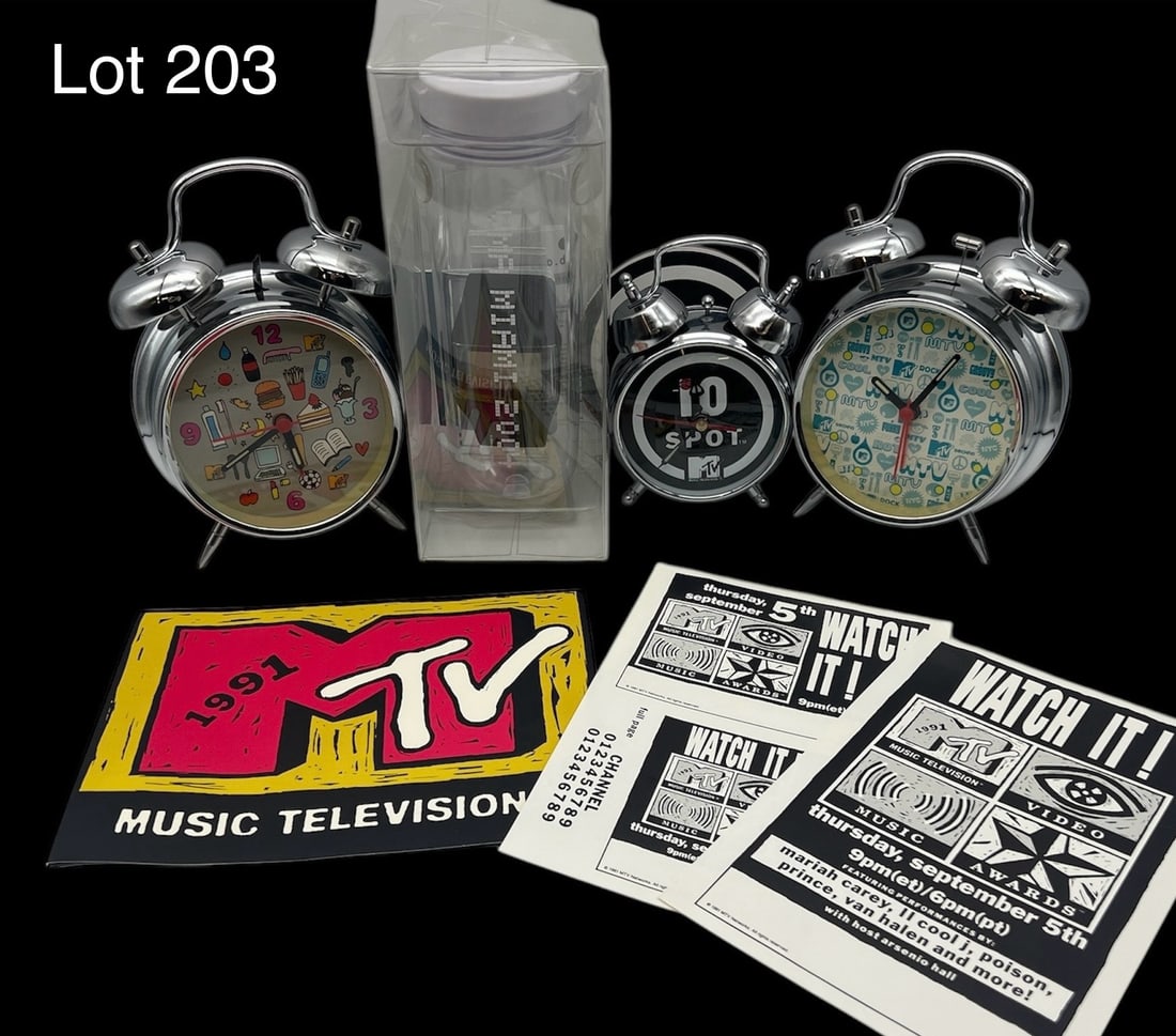 Collection of MTV Promotional Items Including Invitation To 1991 VMAs (1 of 12)
