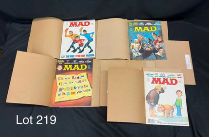 Collection of Vintage MAD Magazines in Envelope