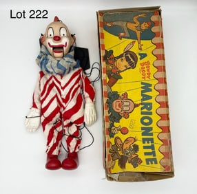 1950s Howdy Doody "Clarabell" Marionette W/ Original Box