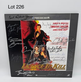 License to Kill' Laserdisc Signed by Timothy Dalton and Cast