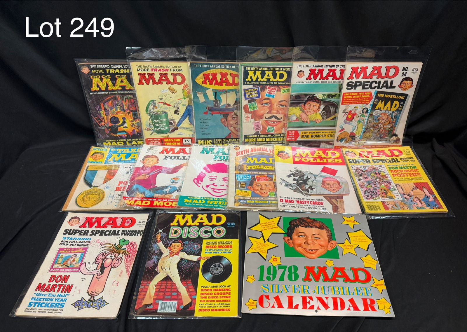 Collection of Vintage MAD Magazines w/ Calendar (1 of 10)