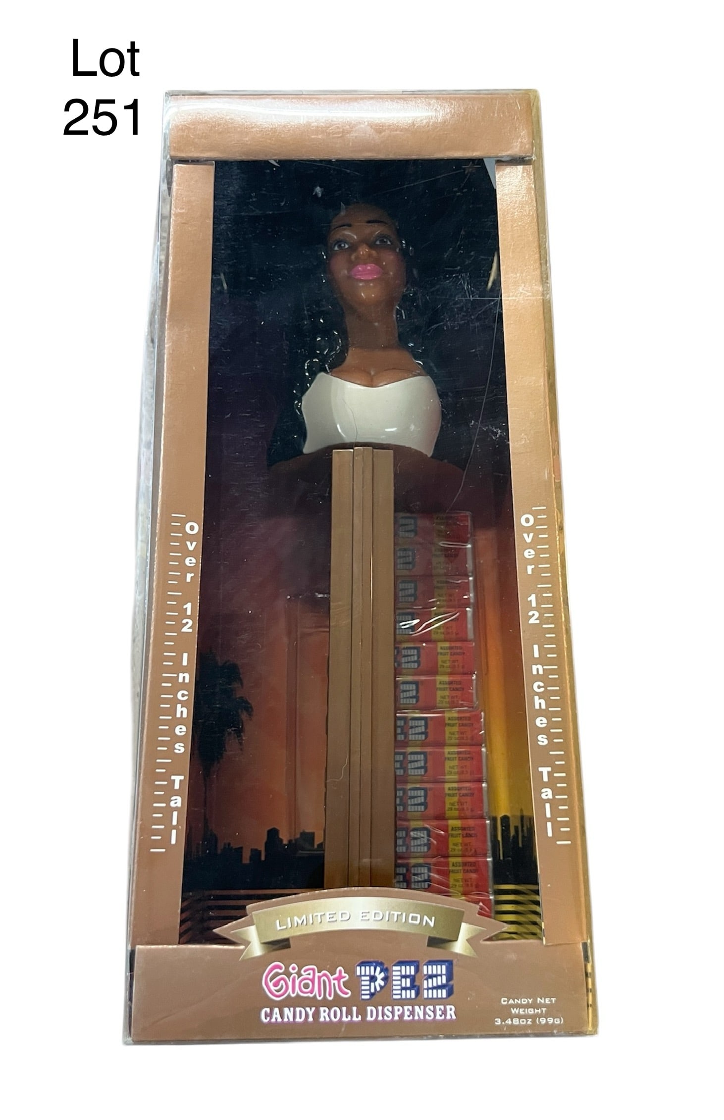 Limited Edition VH1 "New York Goes To Hollywood" Giant PEZ Dispenser: A limited edition 2008 VH1 "New York Goes To Hollywood" giant PEZ dispenser. New in box. Box is 13" tall.