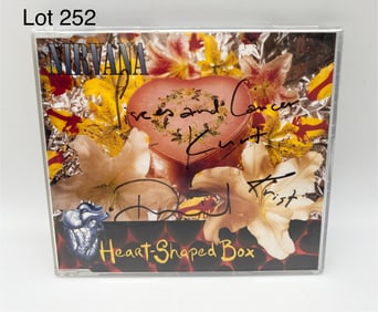 Signed Nirvana 'Heart Shaped Box' CD Single