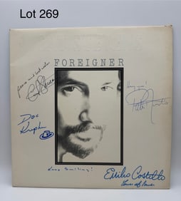 Signed Cat Stevens 'Foreigner' Vinyl Record