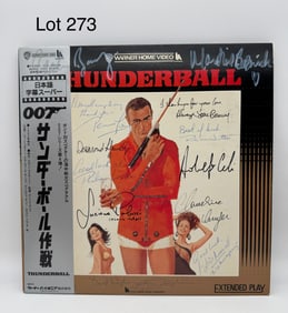 Thunderball' Laser Disc Signed by Sean Connery and Cast
