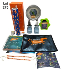 Nickelodeon Promotional Press Kit Collection Featuring Limited Edition Metal Spring Clock