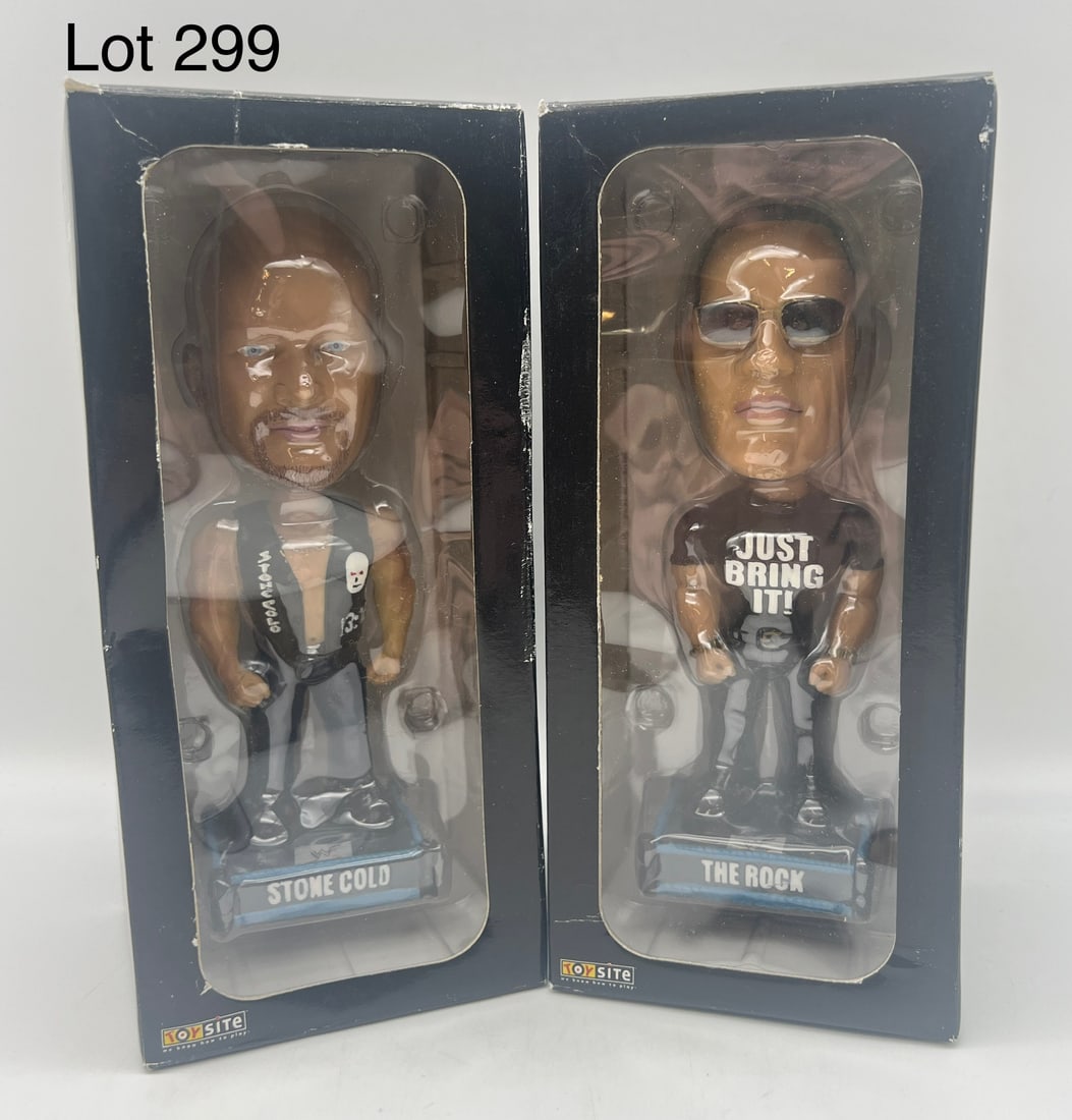 2001 WWF Superstars Bobble Head Lot (1 of 6)