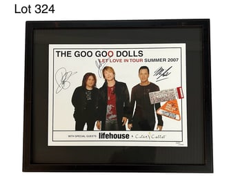 Signed Limited Edition Goo Goo Dolls 2007 Tour Poster