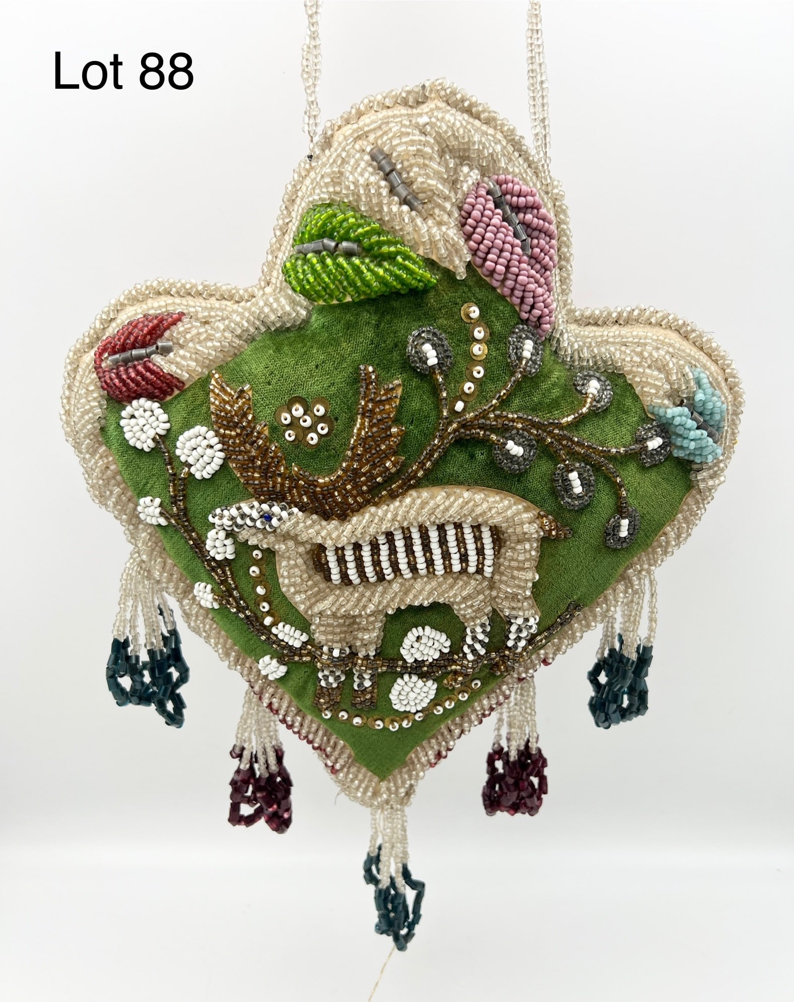 Antique Iroquois Beaded Pin Cushion (1 of 6)