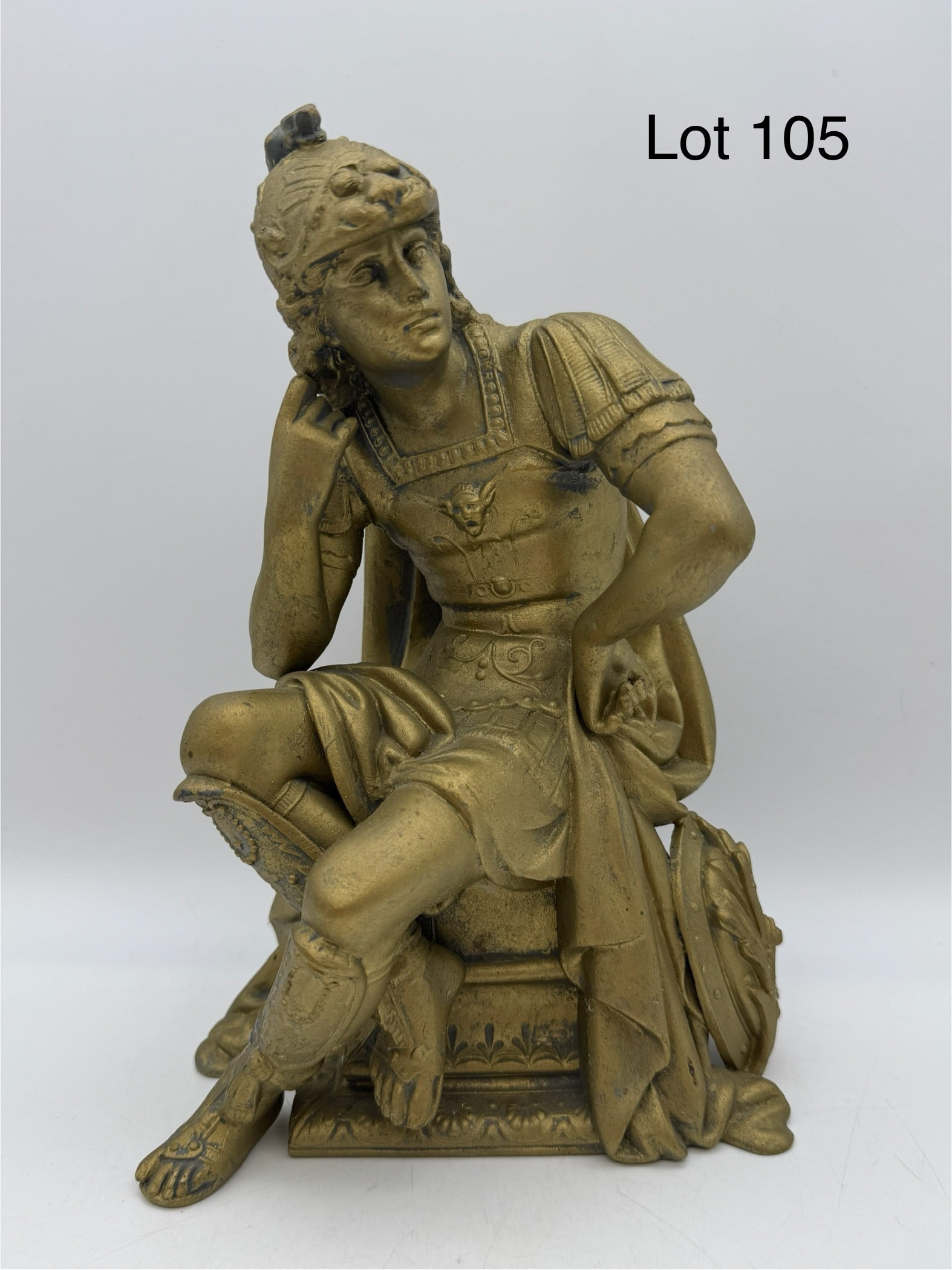 Antique Hermes Mantle Clock Topper (1 of 10)