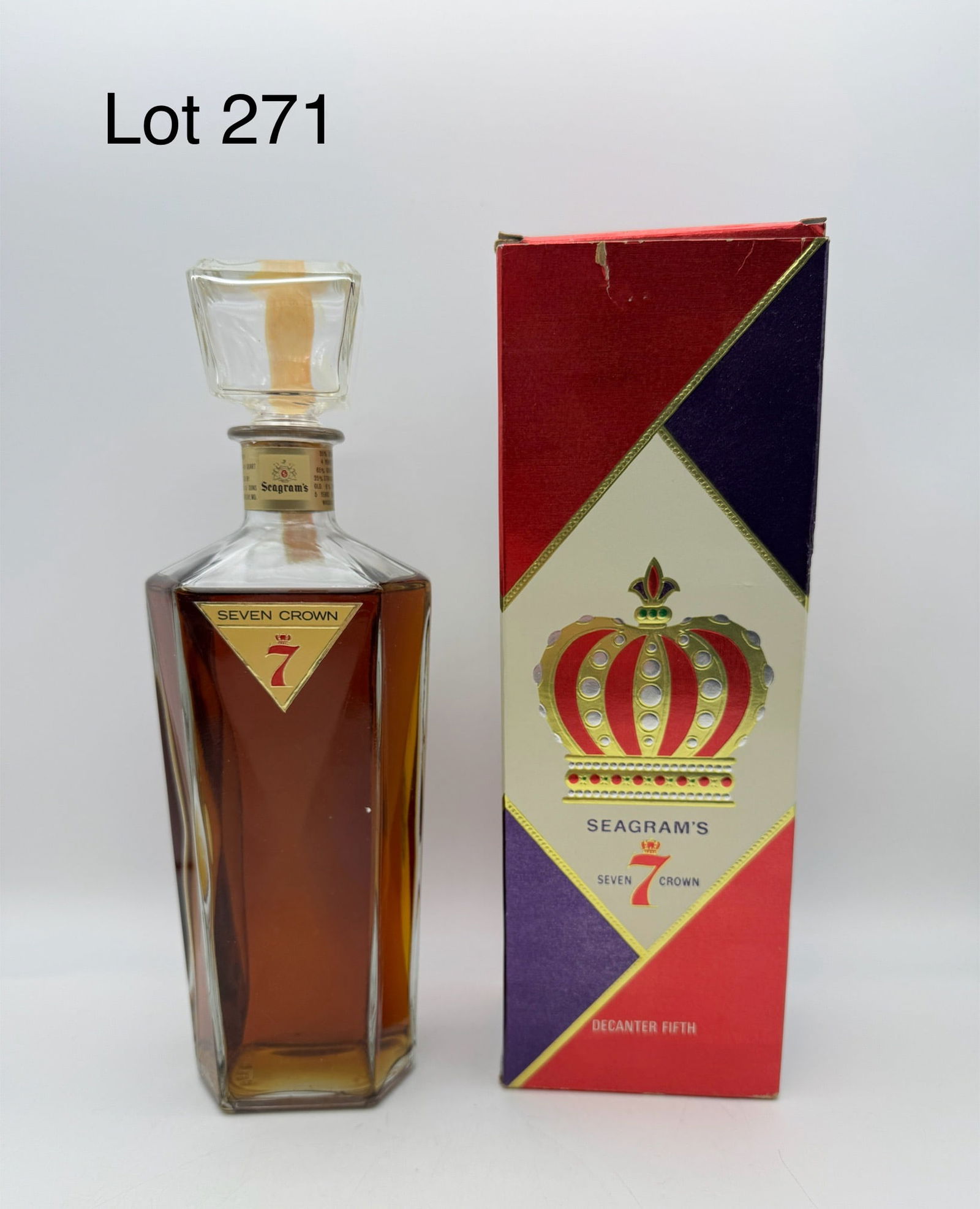 Vintage Seagram's 7 Crown Whiskey Decanter (1 of 10)