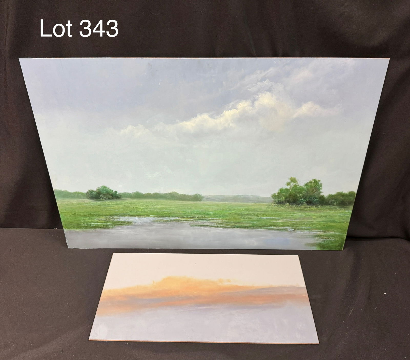 Pair of Unframed Acrylic Landscapes (1 of 13)