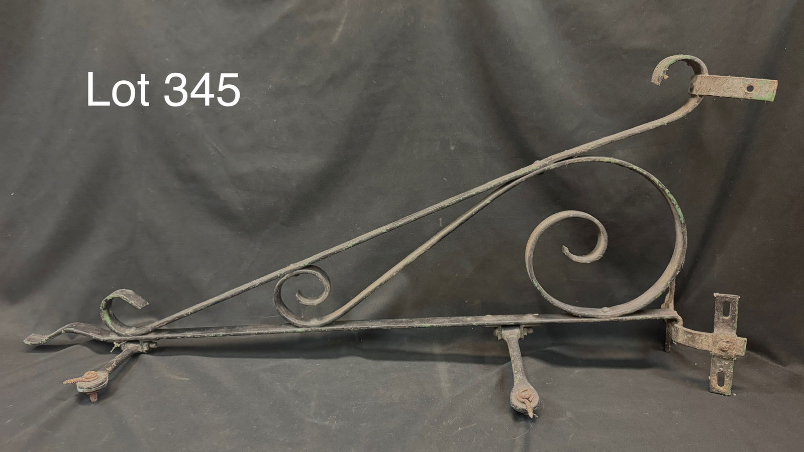 Antique Wrought Iron Hanging Sign Bracket (1 of 8)